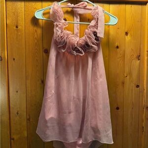 Rue21 Blush Ruffle Halter Top
